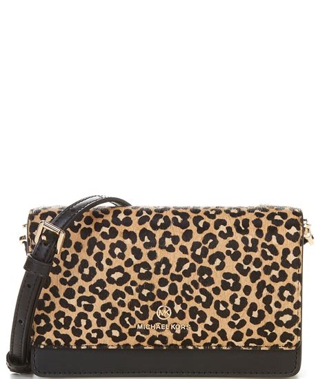 Jet Set Small Leopard Print Calf Hair Smartphone